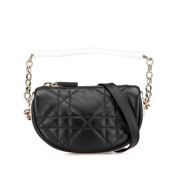 DIOR Black Leather Shoulder Bag - Picture 1 of 11